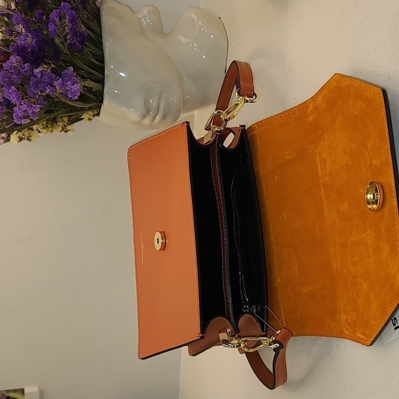 Roberto rossi leather tophandle bag x12 zucca s29 Italy - Picture 12 of 17